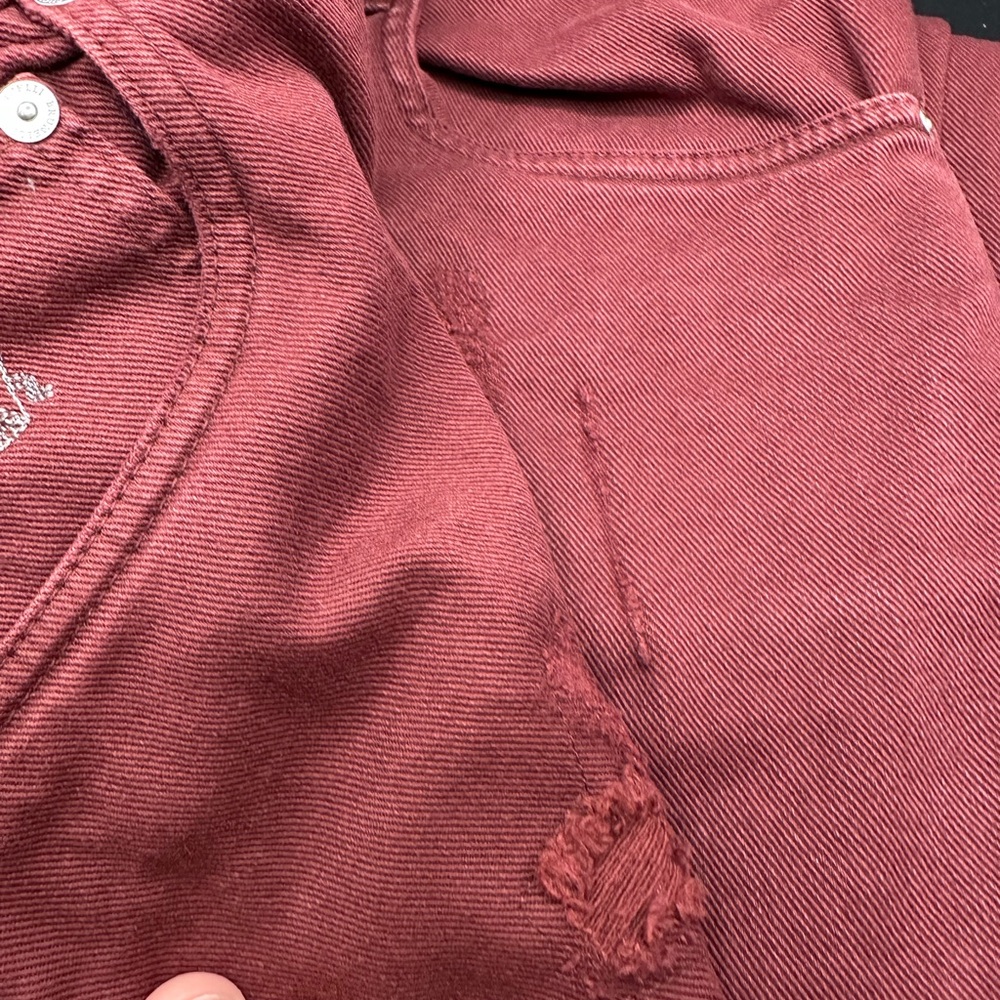 Brunello Cucinelli Deep Red Traditional Fit Denim EU50 - Picture 3 of 8